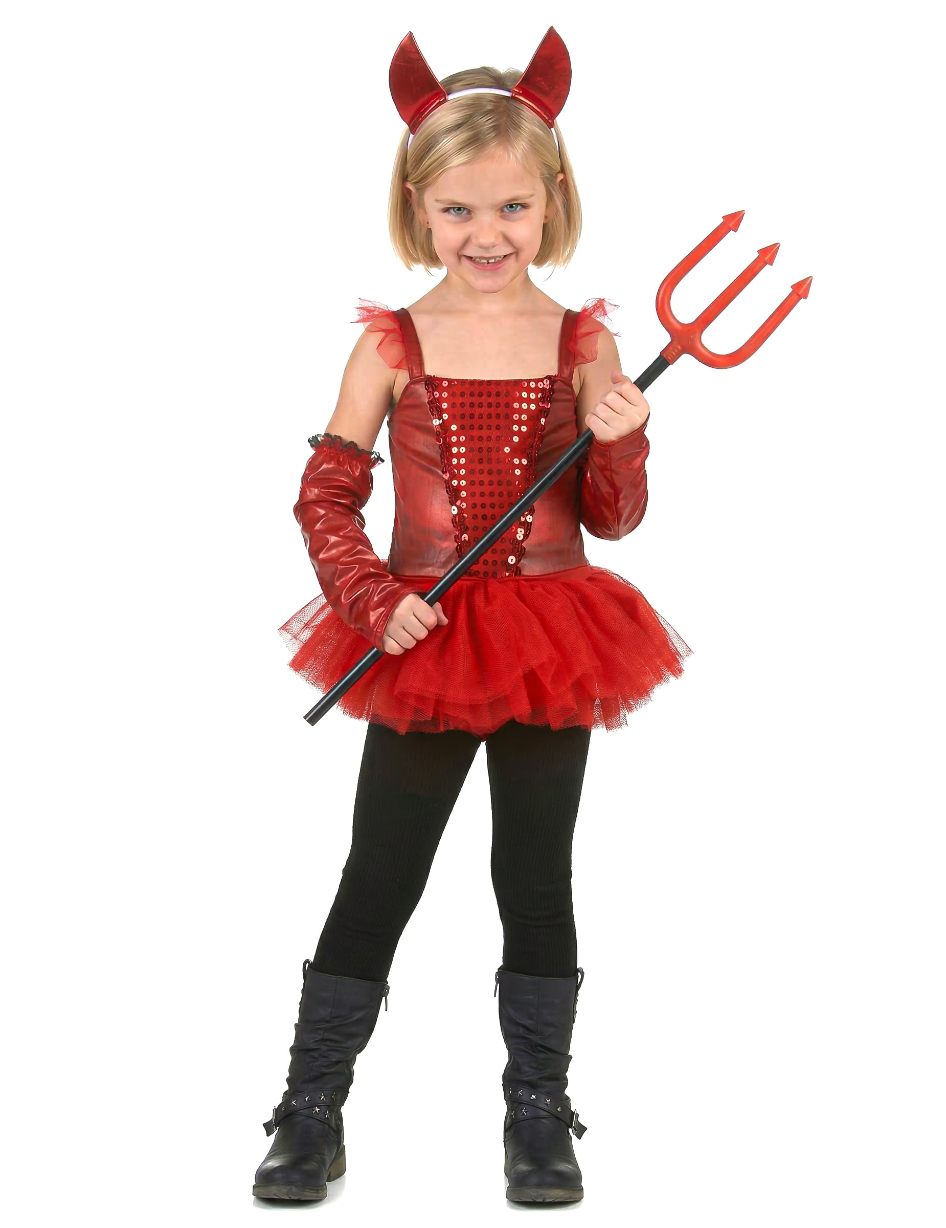 Freche Teufelin Kinderkostüm rot Freche Teufelin Kinderkostüm rot von KARNEVAL-MEGASTORE