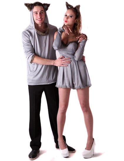 Katzen Paarkostüm für Erwachsene grau Katzen Paarkostüm für Erwachsene grau von KARNEVAL-MEGASTORE
