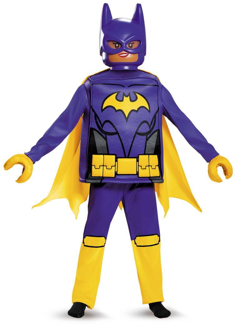 LEGO Batman Movie Batgirl Kinderkostüm Lizenzware lila-gelb von KARNEVAL-MEGASTORE