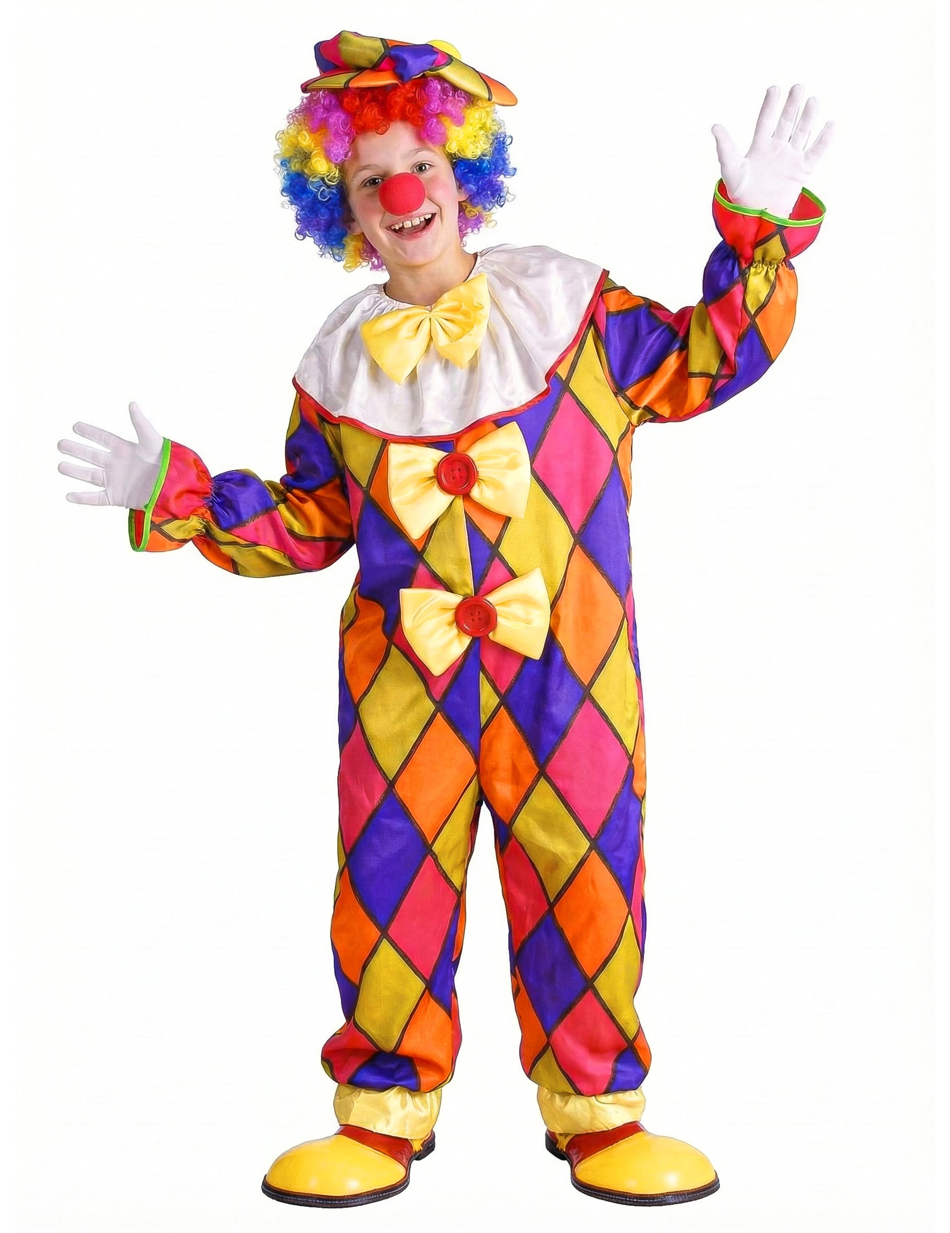 Lustiges Clown Kinder-Kostüm bunt Lustiges Clown Kinder-Kostüm bunt von KARNEVAL-MEGASTORE