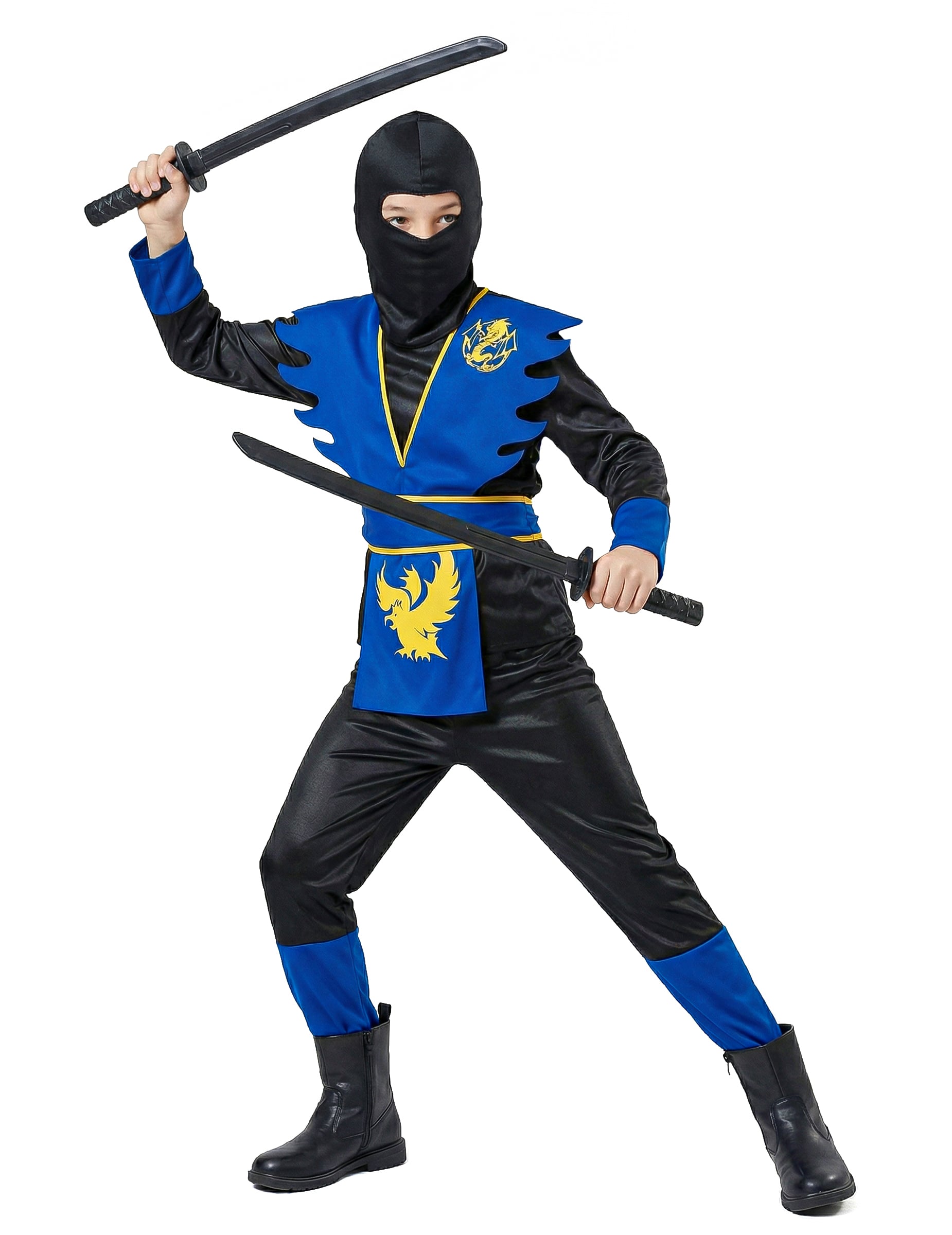 Ninja Kinderkostüm Krieger schwarz-blau Ninja Kinderkostüm Krieger schwarz-blau von KARNEVAL-MEGASTORE