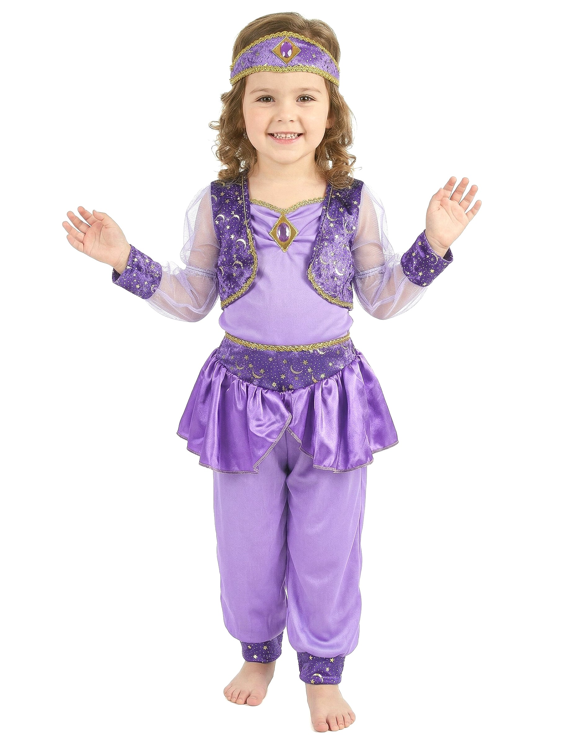 Orientalische Tänzerin Kinderkostüm lila-gold Orientalische Tänzerin Kinderkostüm lila-gold von KARNEVAL-MEGASTORE