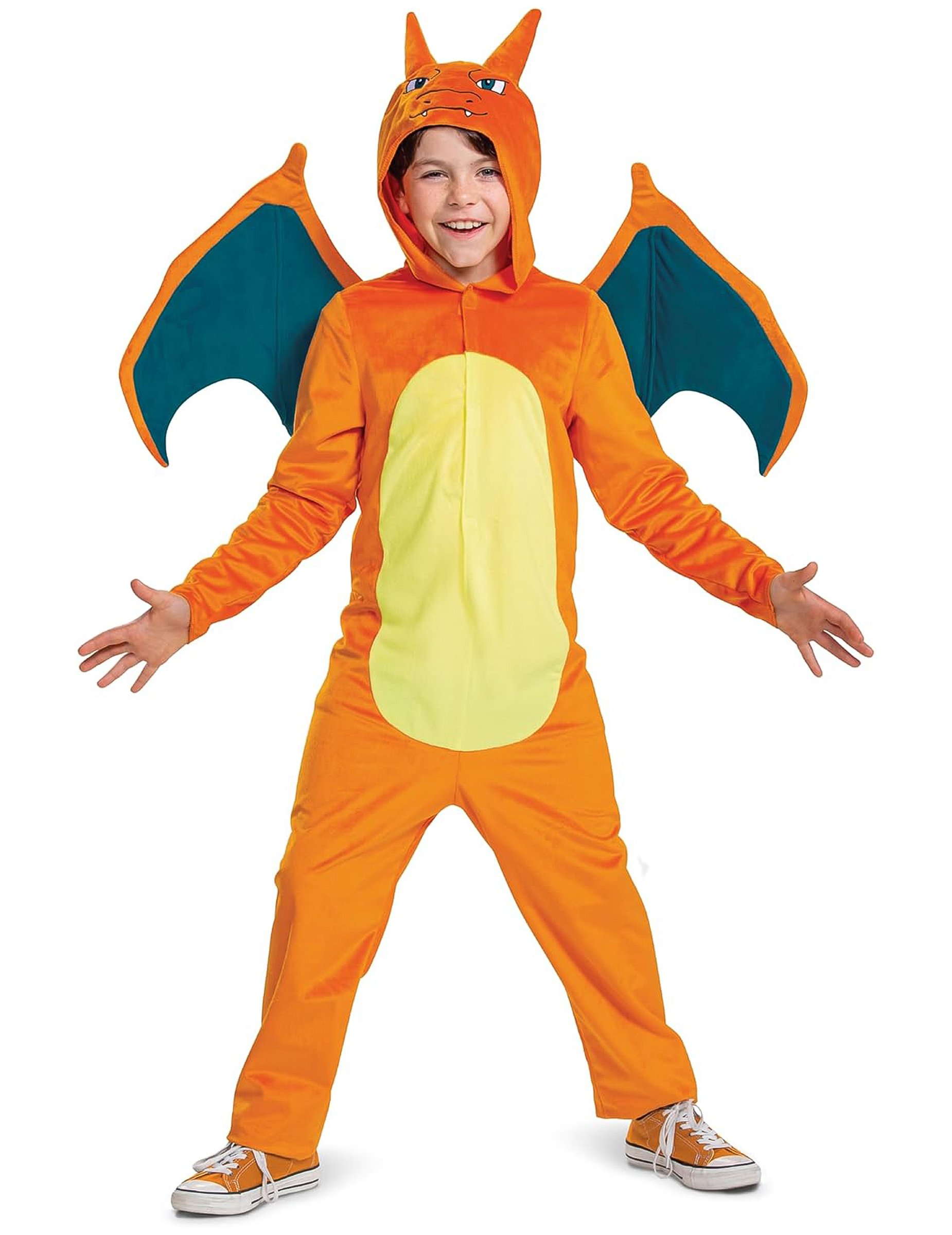 Pokemon Kinderkostüm Glurak Pokémon Luxus orange Pokemon Kinderkostüm Glurak Pokémon Luxus orange von KARNEVAL-MEGASTORE