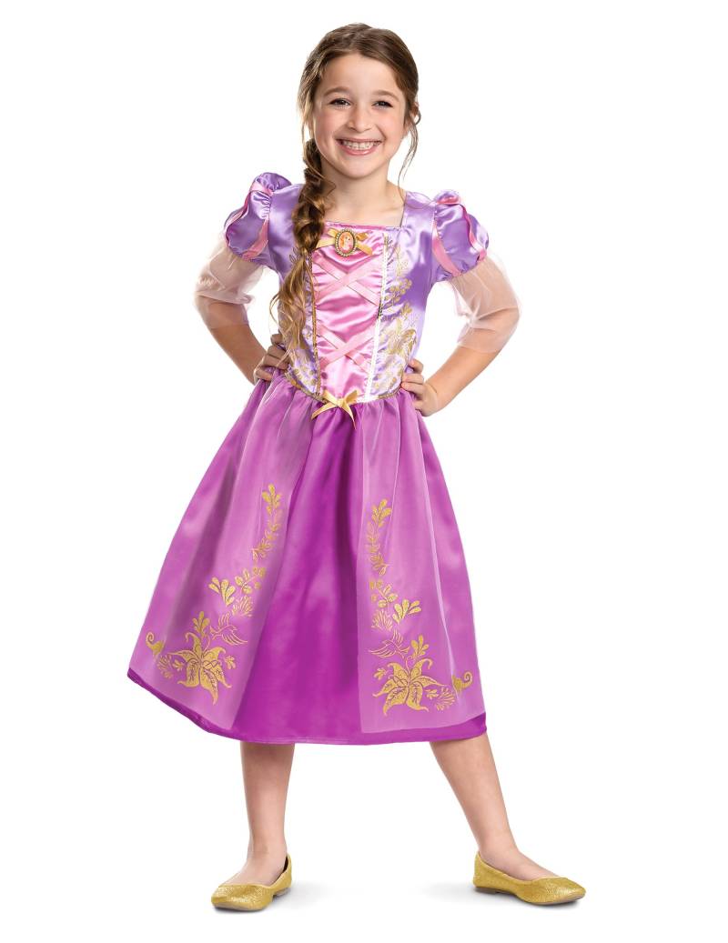 Rapunzel Kostüm für Kinder Disney pink-lila von KARNEVAL-MEGASTORE