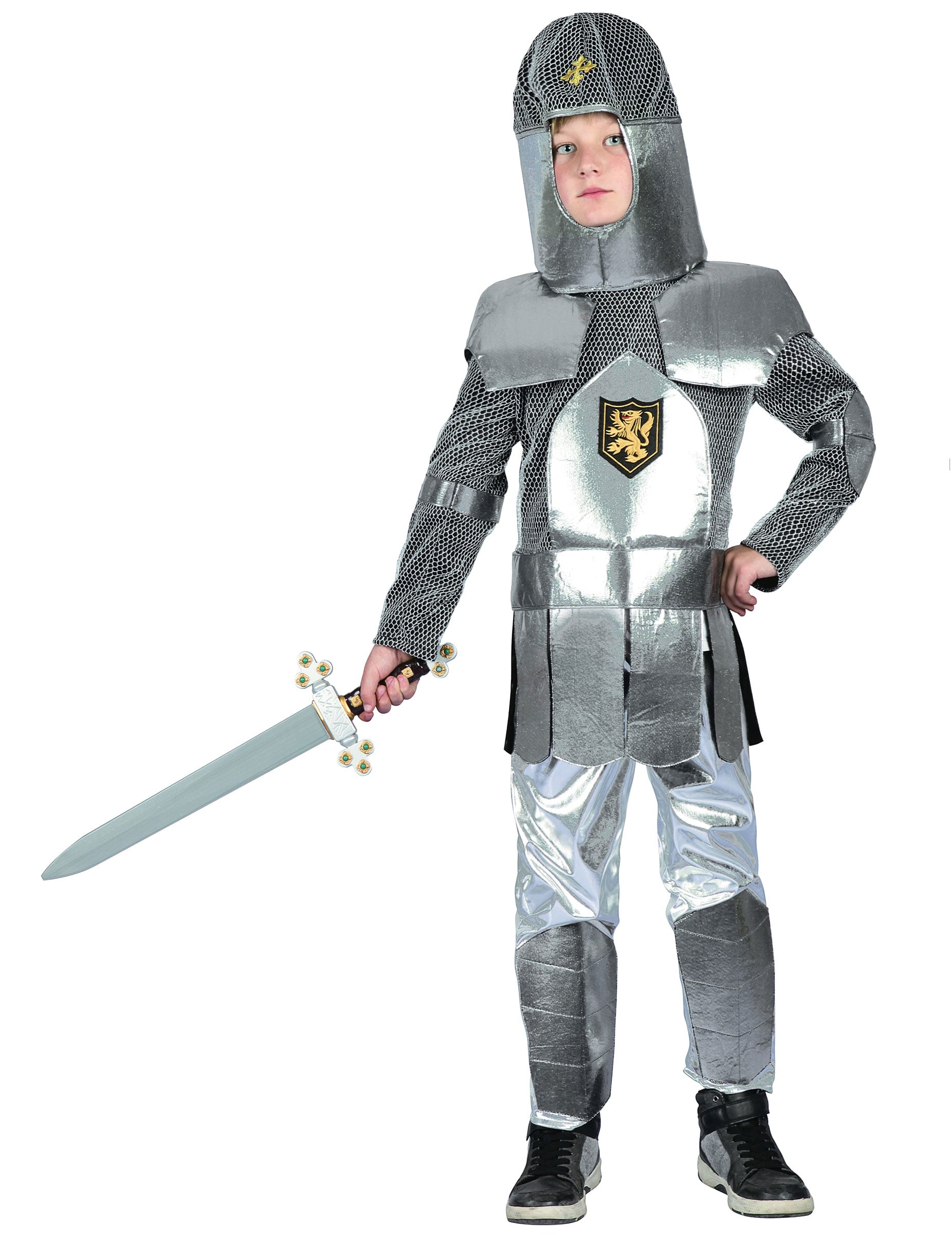 Ritter-Kinderkostüm Ritterrüstung silber-grau Ritter-Kinderkostüm Ritterrüstung silber-grau von KARNEVAL-MEGASTORE