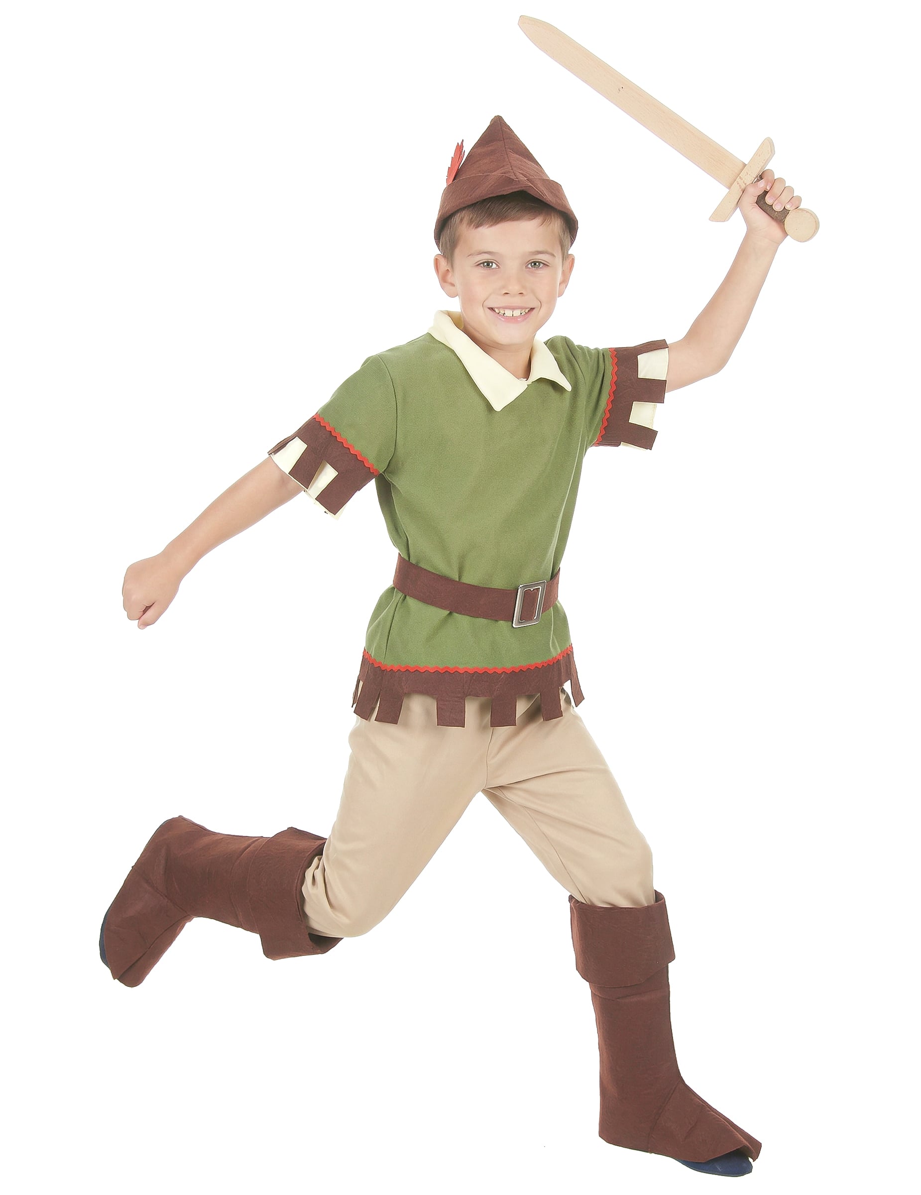 Robin Hood Kinderkostüm Bogenschütze grün-braun Robin Hood Kinderkostüm Bogenschütze grün-braun von KARNEVAL-MEGASTORE