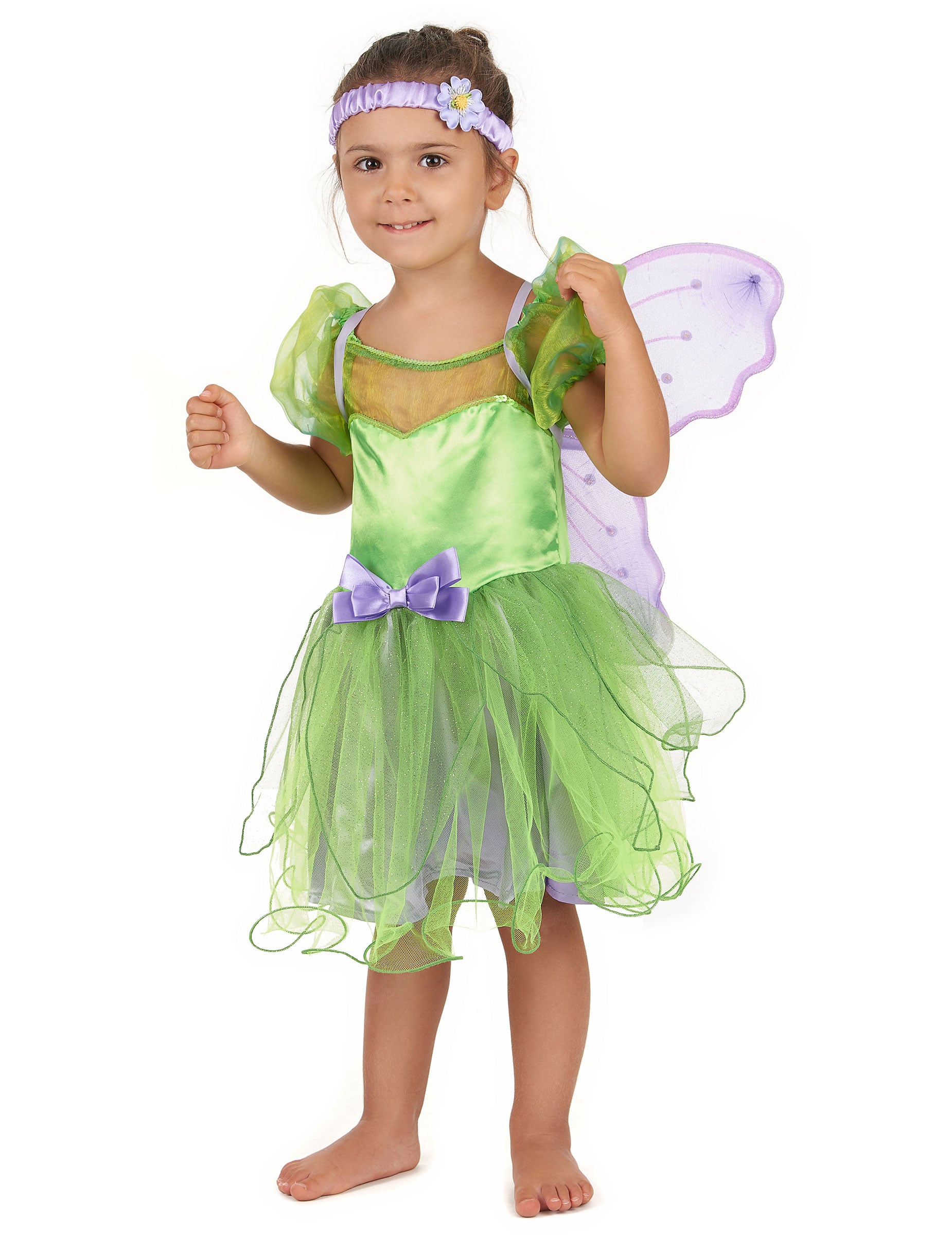 Süsse Fee Kinderkostüm Märchen-Elfe grün-flieder Süsse Fee Kinderkostüm Märchen-Elfe grün-flieder von KARNEVAL-MEGASTORE
