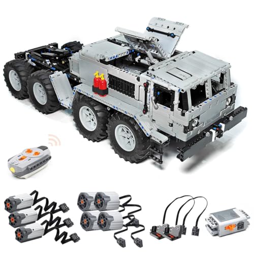 KAROON MAZ-537 8x8 LKW Baukasten, Advanced Military Truck Bauklötze Set (Dynamische Version/3180PCS) von KAROON