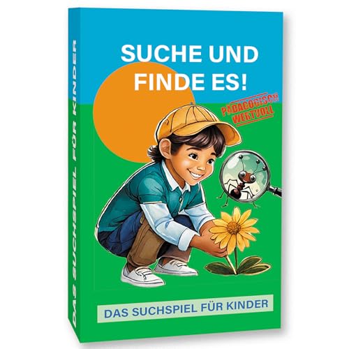 KARTENVERSAND24 Suche und Finde es Spiel Suchspiel Outdoor Spiele für Kinder Geschenk Mädchen Junge 4 5 6 Jahre Geschenke gefunden draußen Natur (Outdoor) von KARTENVERSAND24