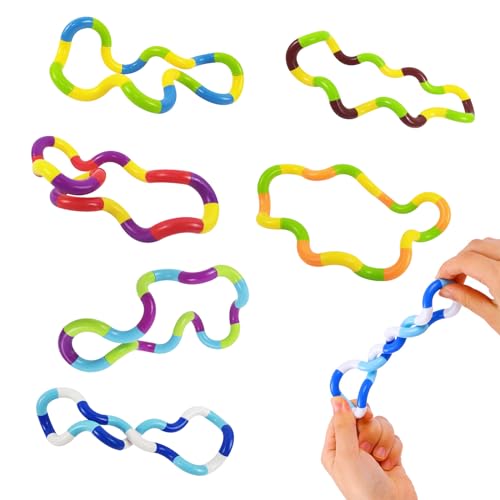 KASESSS 6 Stück Fidget Toys Twister, Fidget Handspielzeug, Anti Stress Spielzeug, Twister Stress Spielzeug, Antistress Spielzeug, Twister Stimming Autismus Spielzeug für Erwachsene und Kleinkinder von KASESSS