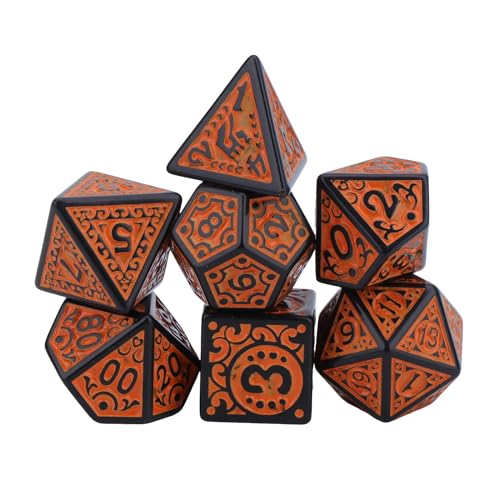 7 Teile/Satz Polyhedral Acryl Würfel Mehrere Gesicht Verschiedene Form Digitale Spiel Würfel Für Club Party Familie Brettspiel Requisiten von KASFDBMO