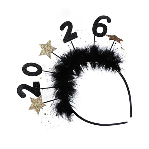 KASFDBMO 2026 Leuchtender Stern Haarband für Neujahrspartys, verstellbar, leicht, Kopfbedeckung für Damen, Herren, Kinder, Feiern, Neujahrsfeier, Haar-Accessoire KASFDBMO 2026 Leuchtender Stern Haarband für Neujahrspartys, verstellbar, leicht, Kopfbedeckung für Damen, Herren, Kinder, Feiern, Neujahrsfeier, Haar-Accessoire von KASFDBMO