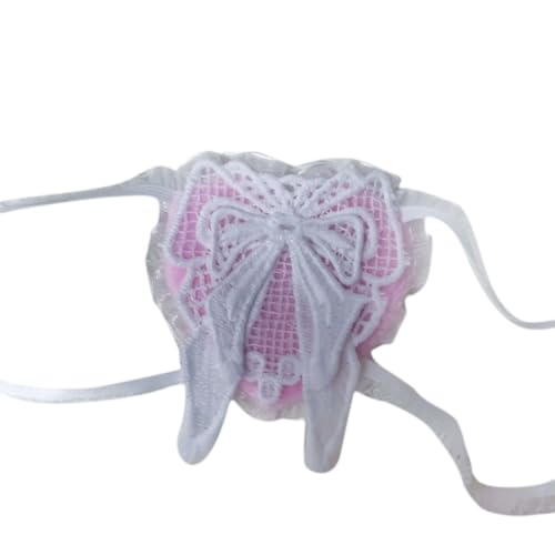 KASFDBMO Anime Cosplay Eye Girl Eyeshade Sweet Bows Lace Single Eye Eye Props von KASFDBMO