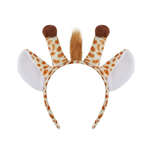 KASFDBMO Giraffen-Kostüm-Set mit Giraffenschwanz, Stirnband, Fliege, Handschuh, Rock, Halloween, Giraffe, Outfit für Kinder, Cosplay von KASFDBMO