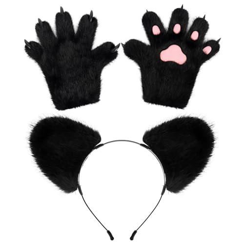 KASFDBMO Kostümzubehör Party Liefert Kostüme Von Halloween Cosplay Tierkostüm Set Bear Cosplay Requisiten Stirnband von KASFDBMO