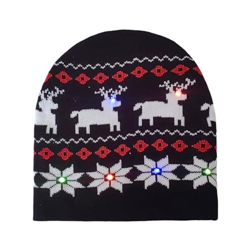 KASFDBMO Leuchtender Hut für Party, Weihnachten, Festival, Urlaub, Neujahr für Weihnachtsveranstaltungen und hässliche Pullover-Partys von KASFDBMO