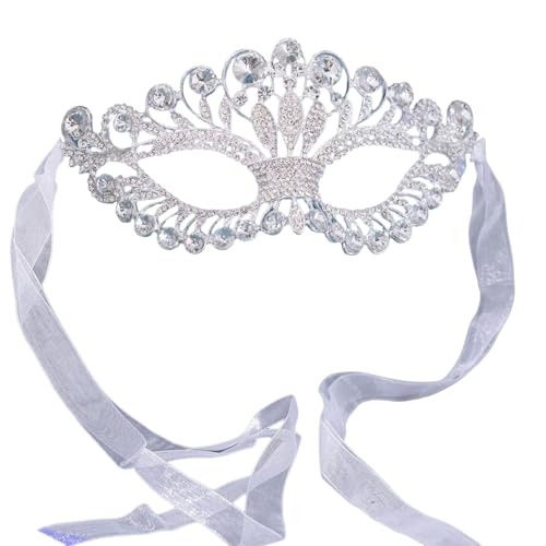 KASFDBMO Maskerade Strass Auge Halloween Kostüm Zubehör für Frauen Hochzeit Maskerade Halloween Party Brillen von KASFDBMO