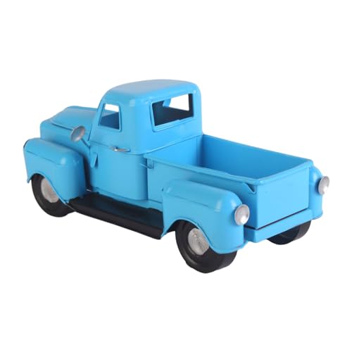 KASFDBMO Traditionelles Metall-LKW-Ornament Vintage Pickup Auto Modell Urlaub Akzent Bauernhaus Truck Modell Vintage Truck von KASFDBMO