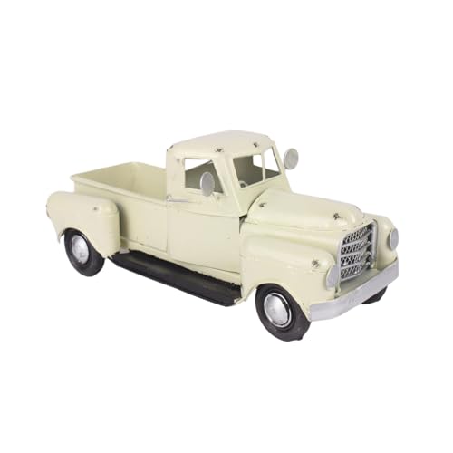 KASFDBMO Traditionelles Metall-LKW-Ornament Vintage Pickup Auto Modell Urlaub Akzent Bauernhaus Truck Modell Vintage Truck von KASFDBMO