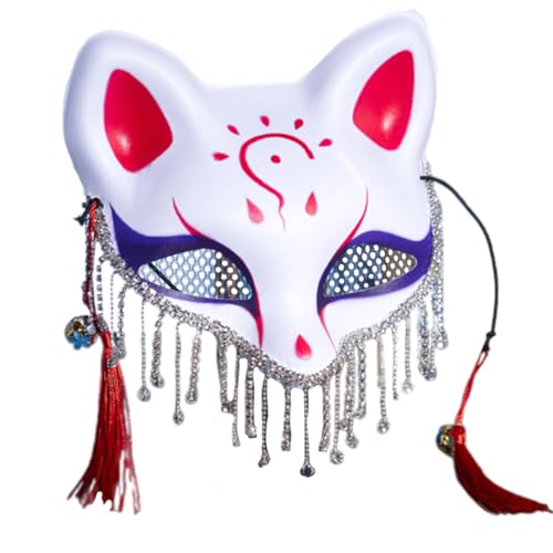 KASFDBMO Venezianer Maske Maskerade Maske Strasssteine ​​Halbgesicht Maske Halloween Foxes Mardi Gras Für Party von KASFDBMO