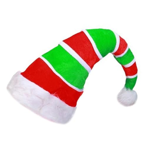 KASFDBMO Weihnachts Nikolausmütze Mit Weißer Krempe Für Weihnachten Festival Party Neujahr Kopfbedeckung Weihnachtsmann Kostüm Accessoire Geschenk von KASFDBMO