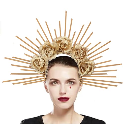 Sonnen-Stirnband, Göttinne, Kopfschmuck, stilvolles Haarband, Urlaubs-Stirnband, Haar-Accessoire, Legierungsmaterial, für besondere Versammlungen, modischer Kopfschmuck von KASFDBMO