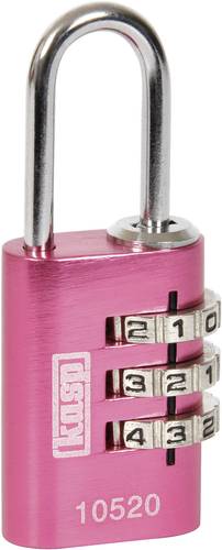 KASP K10520PIND Vorhängeschloss 20mm Pink Zahlenschloss von KASP