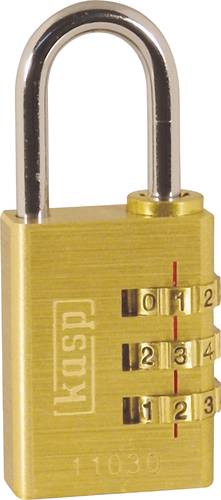 KASP K11030D Vorhängeschloss 32mm Goldgelb Zahlenschloss von KASP