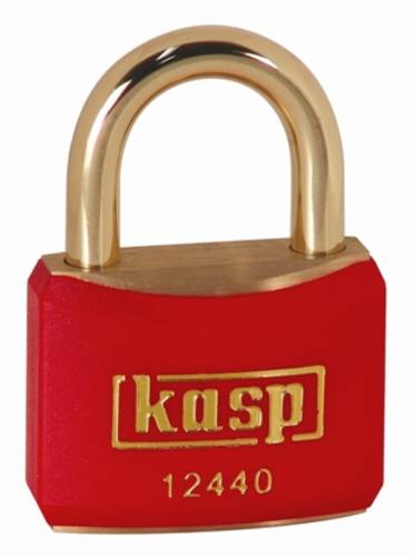 KASP K12440REDA1 Vorhängeschloss 40mm gleichschließend Goldgelb Schlüsselschloss von KASP