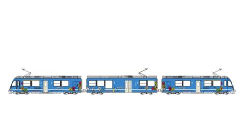 KATO 7074076 N 3-tlg. Triebzug Allegra ABe 8/12 Arosa #3500 von KATO