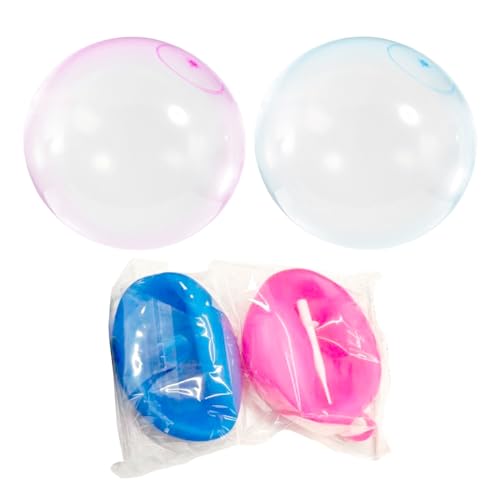 2pcs Super Bubble Ball - Aufblasbarer Hüpfball Outdoor Garten Spielzeug Geeignet für Jungen und Mädchen ab 6 Jahren von KATVVYE