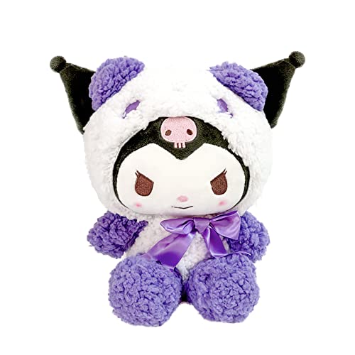 KATVVYE Kuromi weiches Plüschtier, weiches Plüschtier, niedliches Anime-Plüschtier, Kuromi My Melody Plüschtier, Stoffpuppe Kinderfigur, Plüschtier, Kindergeburtstagsgeschenk, lila Plüschpuppe, 24 cm von KATVVYE