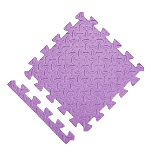 12" x 12" Puzzle-Übungsspielmatte, 24 Stück Schaumstoff-Puzzle-Bodenspielmatte mit Rändern, ineinandergreifende Eva-Schaumstofffliesen für Fitnessstudio, Spielzimmer (Größe: 30 * 30 * 1,2 cm von KAYEF