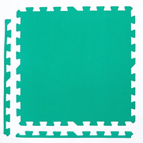 16 Stück Schaumstoff-Spielmatten, 60 x 60 cm, große, mehrfarbige Schaumstoffmatten, Puzzle-Übungsmatten für den Boden, Schall- und Geräuschreduzierung (Größe: 60 x 60 x 2 cm, Farbe: Dunkelgr von KAYEF
