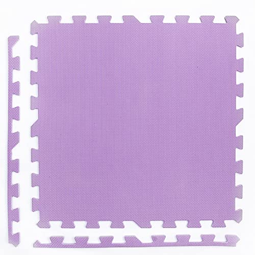 16 Stück Schaumstoff-Spielmattenfliesen, 30,5 x 30,5 cm Schaumstoff-Puzzle-Boden-Spielmatte, dick 1,0 cm, rutschfeste, wasserdichte, ineinandergreifende Spielmatte für Spielzimmer, Schlafzim von KAYEF