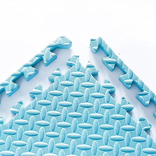 Ineinandergreifende Eva-Puzzle-Schaumstoff-Bodenmatten, 18 Stück dick, strukturiert, weiche Spielmatte, Schaumstoff-Übungsmatte mit Kanten und Ecken, Teppiche für alle Jahreszeiten (Größe: 6 von KAYEF