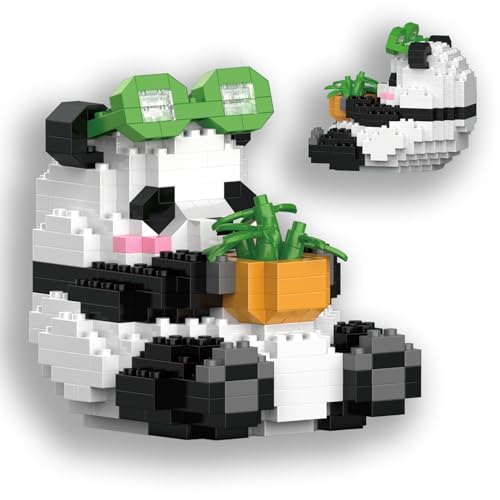 KAYSENSUK Panda Bauspielzeug, Bausteine Panda Klemmbausteine Building Block Sets Mini Tiere Bausteine Bausteine Spielzeug Kit,Niedliche Tierspielzeug Bausteine,für Kinder ab 6+ Jahren （Fubao Baozhu） von KAYSENSUK