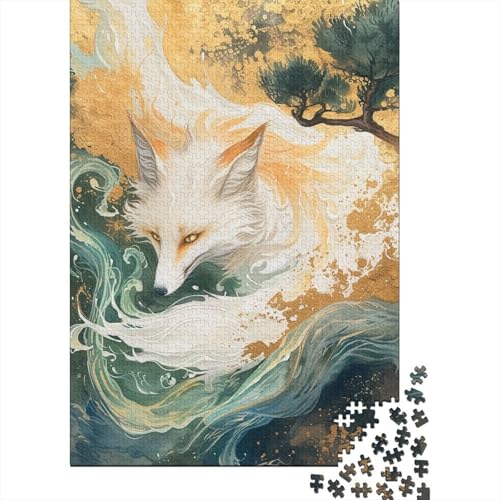 Fuchs Puzzle 1000 Teile Erwachsener Kniffel Spaß Für Die Ganze Familie - Abwechslungsreiche 1000 Puzzleteilige Motive Puzzle Erwachsene, Puzzel 1000pcs (75x50cm) von KAYZTGSDA