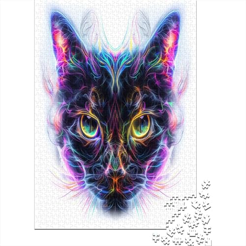 Kat Puzzlespiel 1000 Teile Jigsaw Puzzle 1000 Puzzle FüR Erwachsene Kinder Senioren Erwachsenen Puzzlespiel Puzzel 1000pcs (75x50cm) von KAYZTGSDA