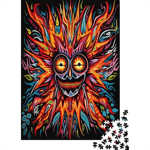 Sonne Puzzle 1000 Teile Puzzles Für Erwachsene Lernspiel Herausforderungsspielzeug 1000-teilige Puzzlespiel Für Erwachsene Kinder Puzzel 1000pcs (75x50cm) von KAYZTGSDA