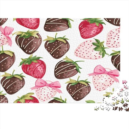 Strawberry Puzzle für Erwachsene, Kinder, Spielzeug, geistiges Spiel, Lernspiel für Erwachsene, Kinder, Stressabbau, Heimdekoration, Puzzle, hochwertig und langlebig, 1000 Teile (75 x 50 cm) von KAYZTGSDA