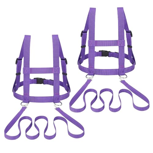 KBIBCK Pferdeleine zum Spielen für Kinder, 2 Stück Pferdeleine Kinder, Verstellbares Pferdegeschirr, Pferde Spielleine für Rollenspiem, Mädchen und Jungen Rollenspiel, Spielzeug ab 3 Jahren (Lila) KBIBCK Pferdeleine zum Spielen für Kinder, 2 Stück Pferdeleine Kinder, Verstellbares Pferdegeschirr, Pferde Spielleine für Rollenspiem, Mädchen und Jungen Rollenspiel, Spielzeug ab 3 Jahren (Lila) von KBIBCK