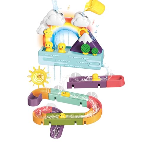 KBIBCK Badewannenspielzeug, Baby Badespielzeug mit Licht Musik, Wasserspielzeug Kinder, Badespielzeug für Kinder, Kinder Badespaß Geschenk Mädchen Junge von KBIBCK