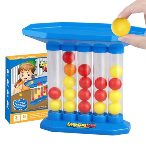 KBIBCK Bouncing Ball Tischspiel, Bounce Off Game, 4 Shots Desktop Bouncing Toy, Jumping Ball Tabletop Ping Pong Spielballspiel, Familie Freunde Party Spiele für Kinder Erwachsene von KBIBCK