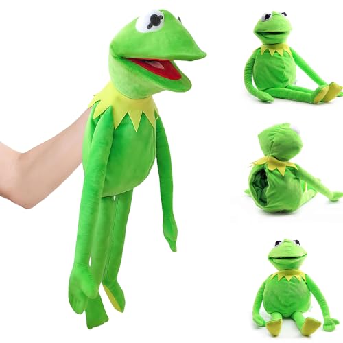 KBIBCK Handpuppe Frosch, Kermit Handpuppe 60 cm, Frog Spielzeug, Handpuppen für Kinder, Kuscheltier Spielzeug, Grün (Frog) KBIBCK Handpuppe Frosch, Kermit Handpuppe 60 cm, Frog Spielzeug, Handpuppen für Kinder, Kuscheltier Spielzeug, Grün (Frog) von KBIBCK