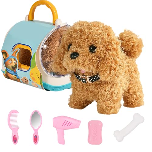 KBIBCK Hund Spielzeug Kinder, Elektronisches Haustier Hund mit Leine Spielzeug Kinder, Spielzeugs Hunds der Läuft und Bellt, Interaktives Haustier Hunds Geschenk für Mädchen 3 4 5 6 7 Jahre (Teddy) KBIBCK Hund Spielzeug Kinder, Elektronisches Haustier Hund mit Leine Spielzeug Kinder, Spielzeugs Hunds der Läuft und Bellt, Interaktives Haustier Hunds Geschenk für Mädchen 3 4 5 6 7 Jahre (Teddy) von KBIBCK