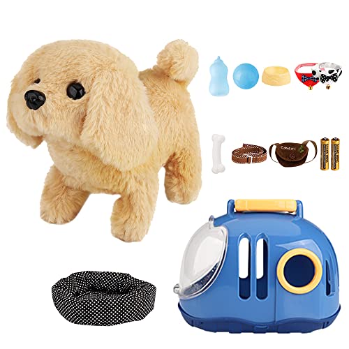 KBIBCK Hund Spielzeug Kinder mit Leine der Läuft und Bellt, Kuscheltier Hund Elektrischer Hundekäfig, Schwanzwedelt Elektrisch Plüsch Hund für Kinder Mädchen 3 4 5 6 Jahre KBIBCK Hund Spielzeug Kinder mit Leine der Läuft und Bellt, Kuscheltier Hund Elektrischer Hundekäfig, Schwanzwedelt Elektrisch Plüsch Hund für Kinder Mädchen 3 4 5 6 Jahre von KBIBCK