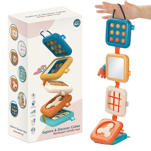 KBIBCK Montessori Motorikwürfel Spielzeug für Babys, Busy Activity Cube für Kleinkinder, Kleinkinder Flugzeug Reisespielzeug,Sensorisches Pädagogisches Entwicklungsspielzeug für Kleinkinders 1-3 Jahre KBIBCK Montessori Motorikwürfel Spielzeug für Babys, Busy Activity Cube für Kleinkinder, Kleinkinder Flugzeug Reisespielzeug,Sensorisches Pädagogisches Entwicklungsspielzeug für Kleinkinders 1-3 Jahre von KBIBCK