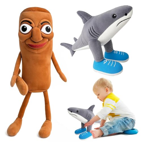 KBIBCK 2 Stück Tralalero Tralala Plüschfigur, Lustiges Italian Brainrot PlüSchtier, Tung Tung Tung Sahur Plüschtier, Perfekt FüR Kinder & Erwachsene, SammlerstüCk, Kuscheltier FüR Fans. KBIBCK 2 Stück Tralalero Tralala Plüschfigur, Lustiges Italian Brainrot PlüSchtier, Tung Tung Tung Sahur Plüschtier, Perfekt FüR Kinder & Erwachsene, SammlerstüCk, Kuscheltier FüR Fans. von KBIBCK