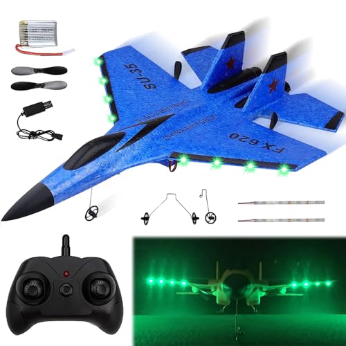 KBIBCK Rc Flugzeug SU35, Ferngesteuertes Flugzeug 2.4 GHZ 2 Kanal, FX620 Modellflugzeug Ferngesteuert mit Gyroskop System, RC Flugzeug RTF für Anfänger, Kinder und Erwachsene KBIBCK Rc Flugzeug SU35, Ferngesteuertes Flugzeug 2.4 GHZ 2 Kanal, FX620 Modellflugzeug Ferngesteuert mit Gyroskop System, RC Flugzeug RTF für Anfänger, Kinder und Erwachsene von KBIBCK